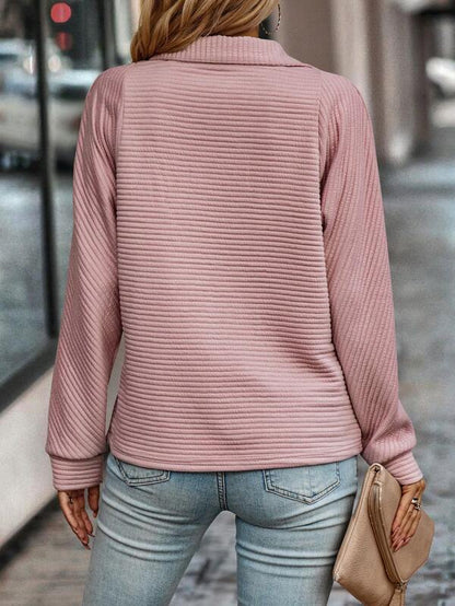 Stylish V-neck Sweater for Women - Seraphina-Pink-S-Nora Luxe