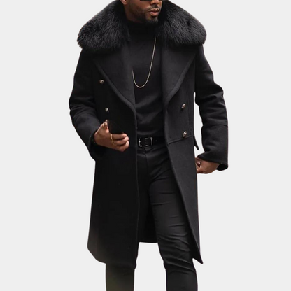 Stylish Warm Black Winter Jacket for Men - Vincenzo-S-Nora Luxe