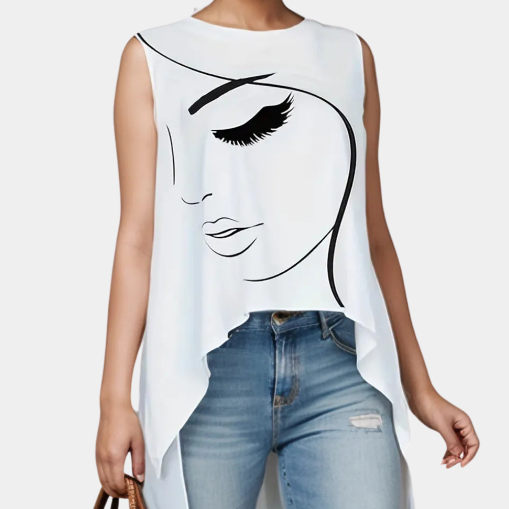 Elegant Women's White Blouse - Pexav