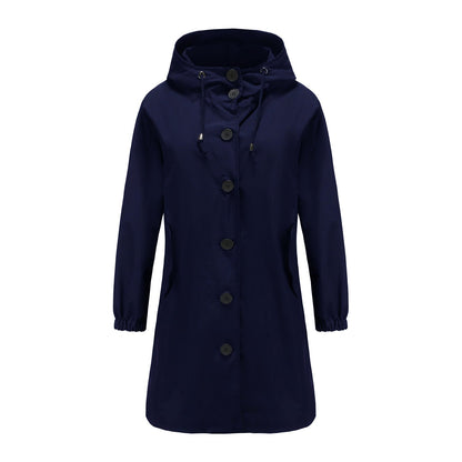 Stylish Windproof Trench Coat - Livia-Blue-S-Nora Luxe