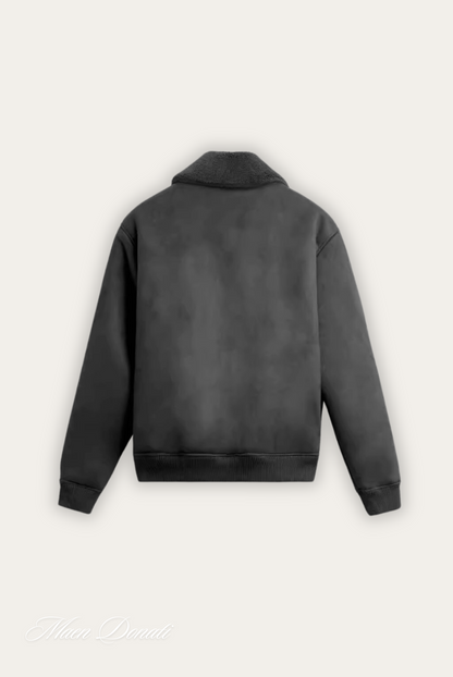 Stylish Winter Bomber Jacket - Nolan-Black-S-Nora Luxe