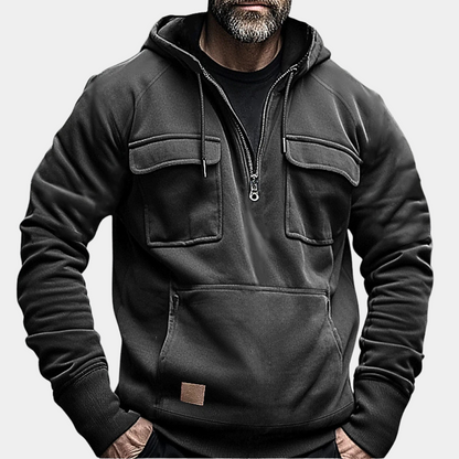 Stylish Winter Hoodie for Men - Finn-Khaki-S-Nora Luxe