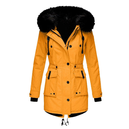 Warm Ladies Winter Parka Coat - Pexav