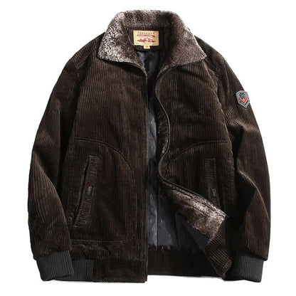 Stylish Wool Blend Winter Coat for Men - Liam-Brown-M-Nora Luxe