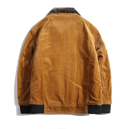 Stylish Wool Blend Winter Coat for Men - Liam-Yellow-M-Nora Luxe