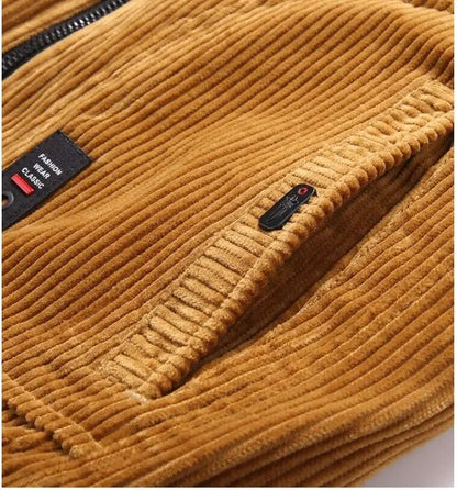 Stylish Wool Blend Winter Coat for Men - Liam-Yellow-M-Nora Luxe