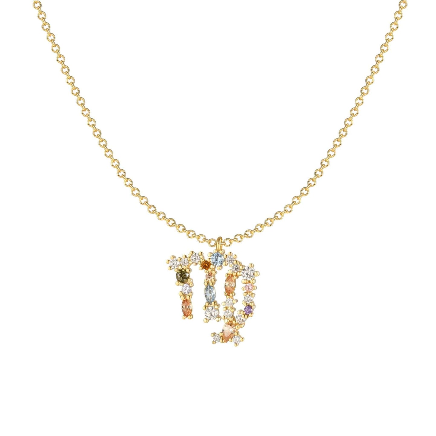 Stylish Zodiac Necklace - Celestia-Gold-Virgin-Nora Luxe