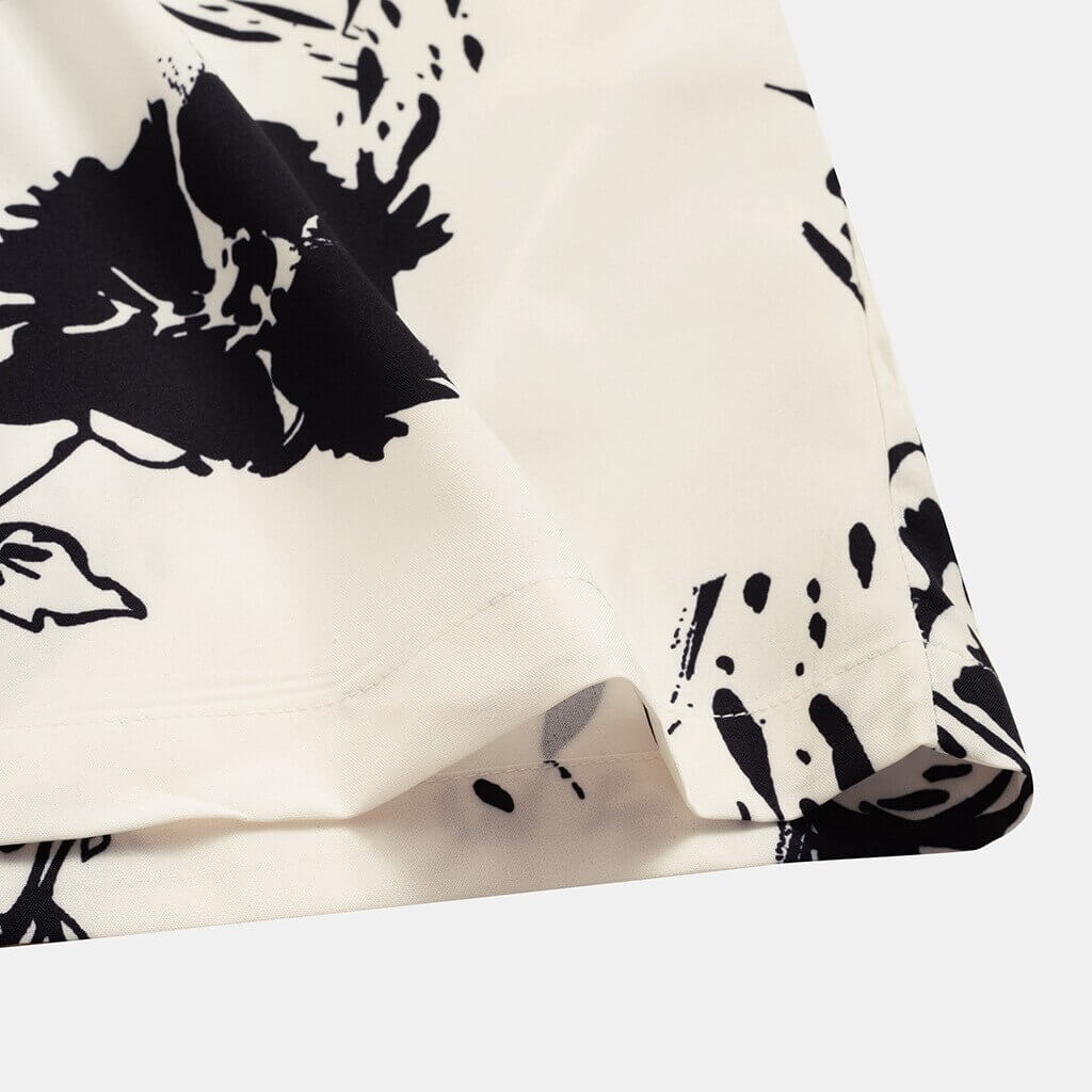 Summer shirt for men with tropical flair - AlohaVibes-Beige-M-The Livary