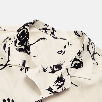 Summer shirt for men with tropical flair - AlohaVibes-Beige-M-The Livary