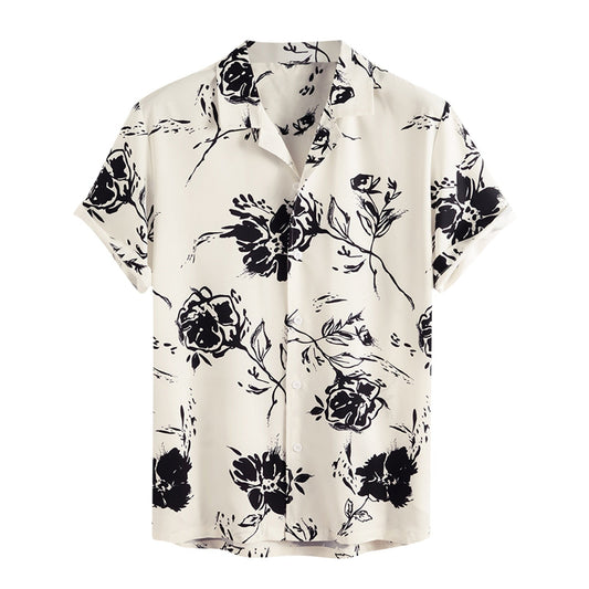 Hawaiian Style Mens Summer Shirt - Pexav