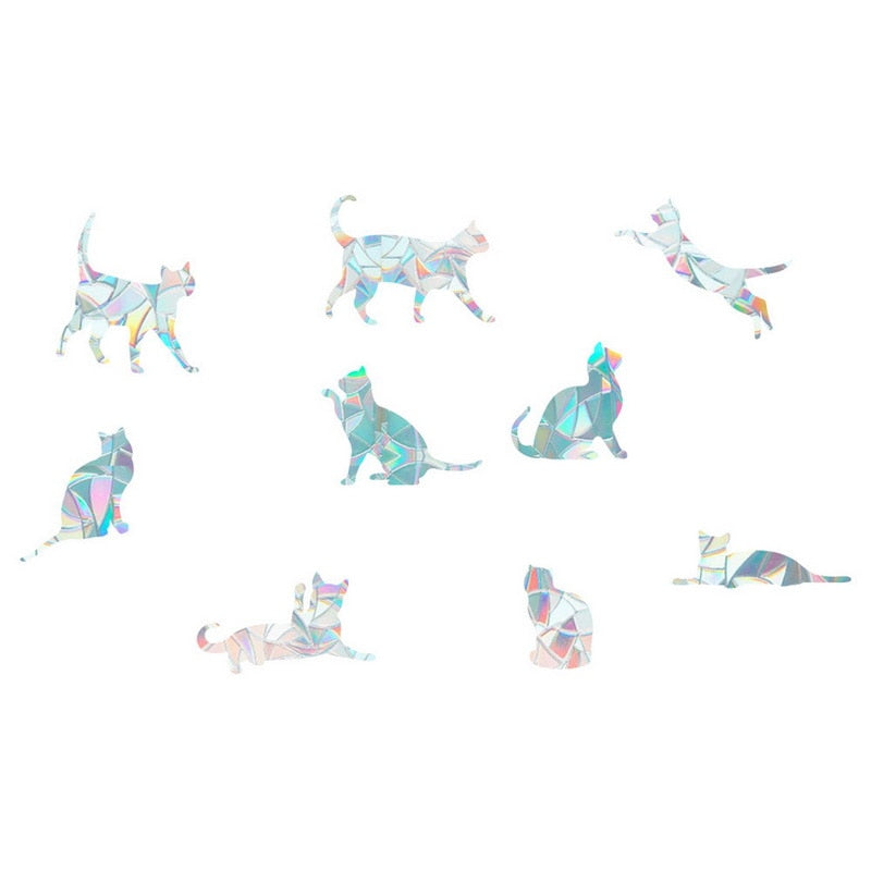 Sun Catcher Window Stickers - LumiSuncatch-Cat - 9 Pieces-Nora Luxe
