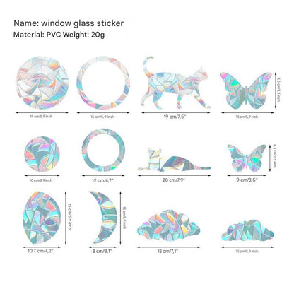 Sun Catcher Window Stickers - LumiSuncatch-Rond - 10 Stuks-Nora Luxe