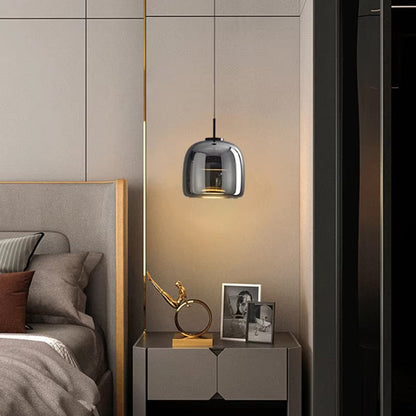 Modern Glass Hanging Kitchen Light Fixture