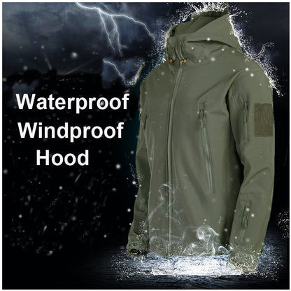 Tactical Men's Outdoor Clothing - ValorTrek-Khaki-Thermal Jacket-S-Nora Luxe