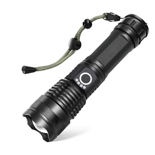 Bright Rechargeable LED Flashlight for Camping Outdoors - Pexav