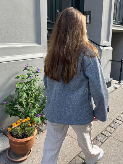 Tailored Ladies Winter Jacket - Elise-Gray-XS/S-Nora Luxe