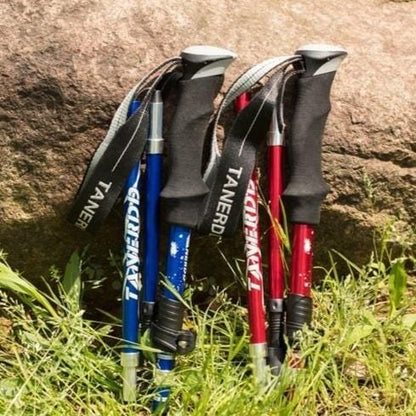 Telescopic Walking Sticks - TrailMaster-Red-Nora Luxe