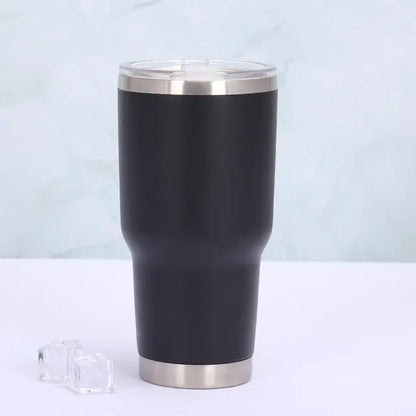 Thermo mug with sliding lid - TempTraveler-Black-Nora Luxe