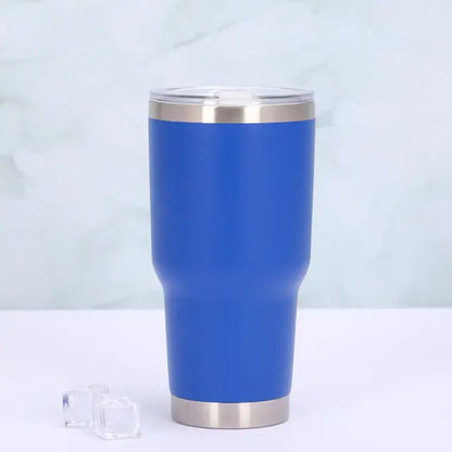 Thermo mug with sliding lid - TempTraveler-Blue-Nora Luxe