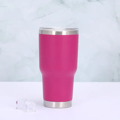 Thermo mug with sliding lid - TempTraveler-Fuchsia-Nora Luxe