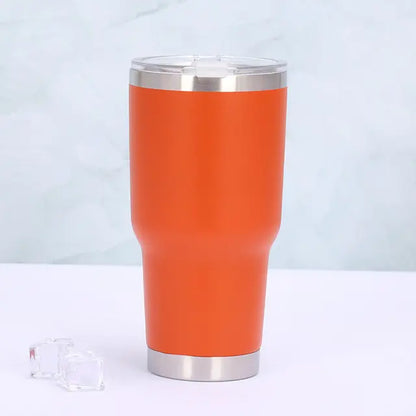 Thermo mug with sliding lid - TempTraveler-Orange-Nora Luxe