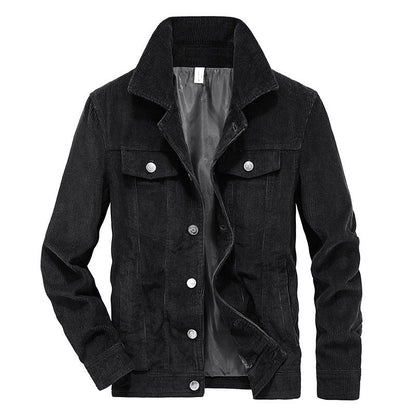 Thin Velvet Jacket for Men - Elias-Black-M-Nora Luxe
