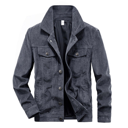 Thin Velvet Jacket for Men - Elias-Gray-M-Nora Luxe
