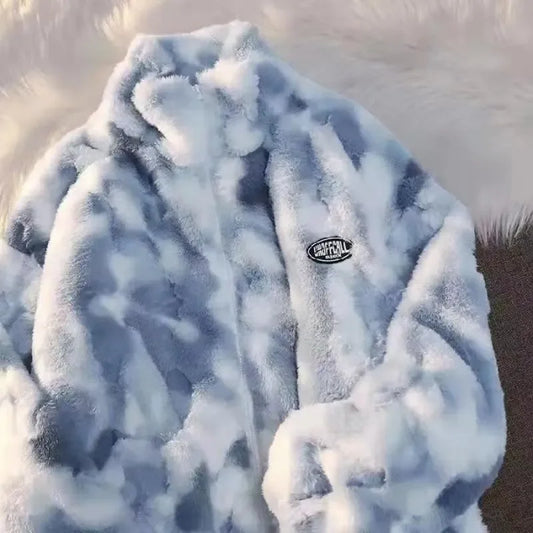 Colorful Women's Fleece Coat - Nila - Pexav