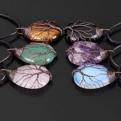 Tiger's Eye Drop Necklace - Zarina-Nora Luxe
