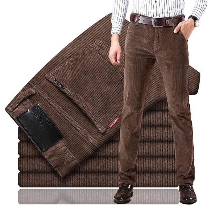 Timeless Corduroy Trousers for Men - Julian-Brown-28-Nora Luxe