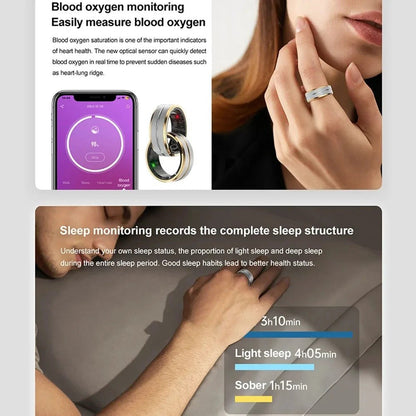 Smart Health Tracking Ring for Men Women