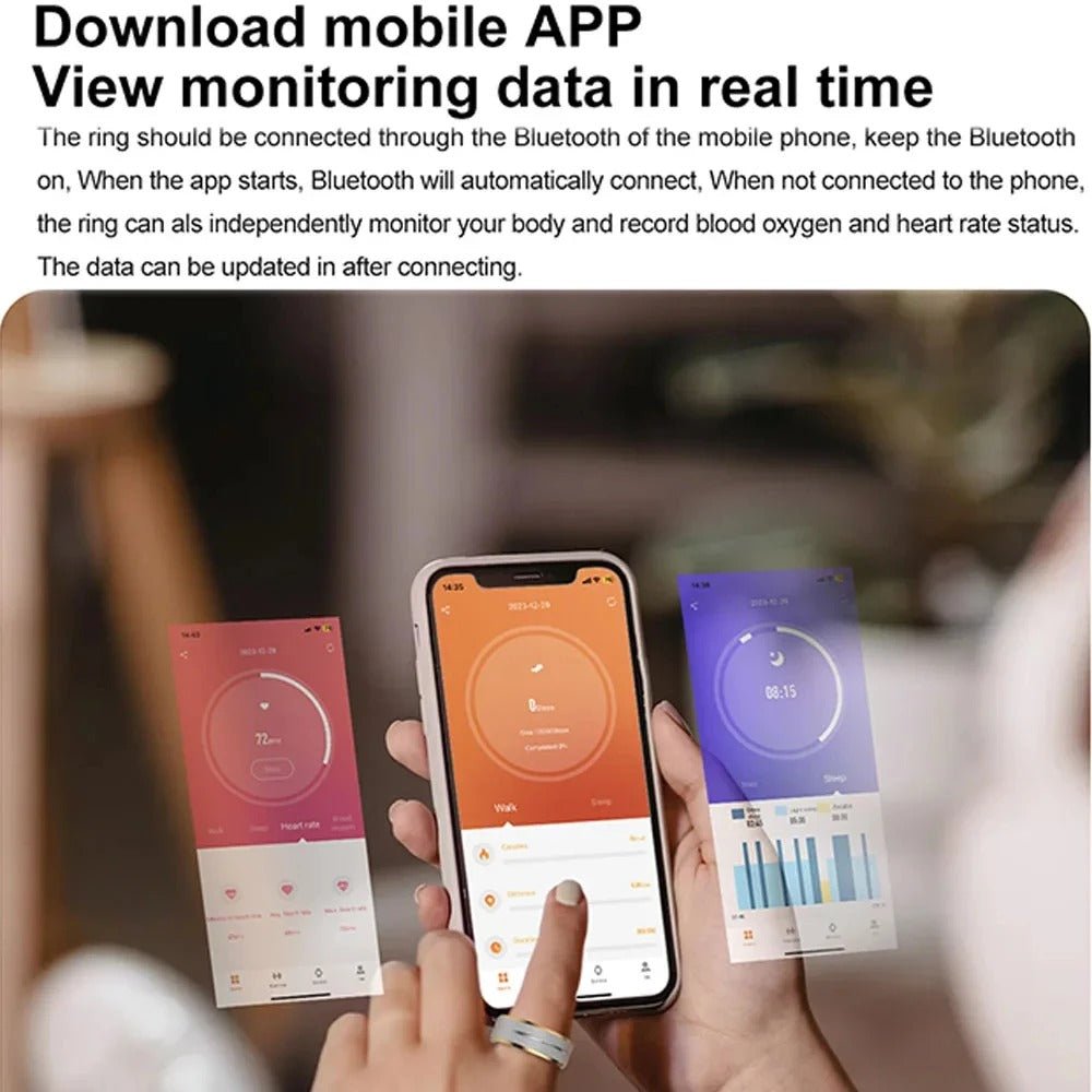 Smart Health Tracking Ring for Men Women