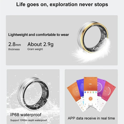 Smart Health Tracking Ring for Men Women