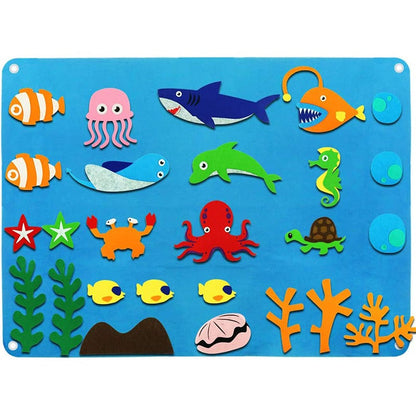 Toddler Felt Board - FantasyFelt-Underwater-Nora Luxe