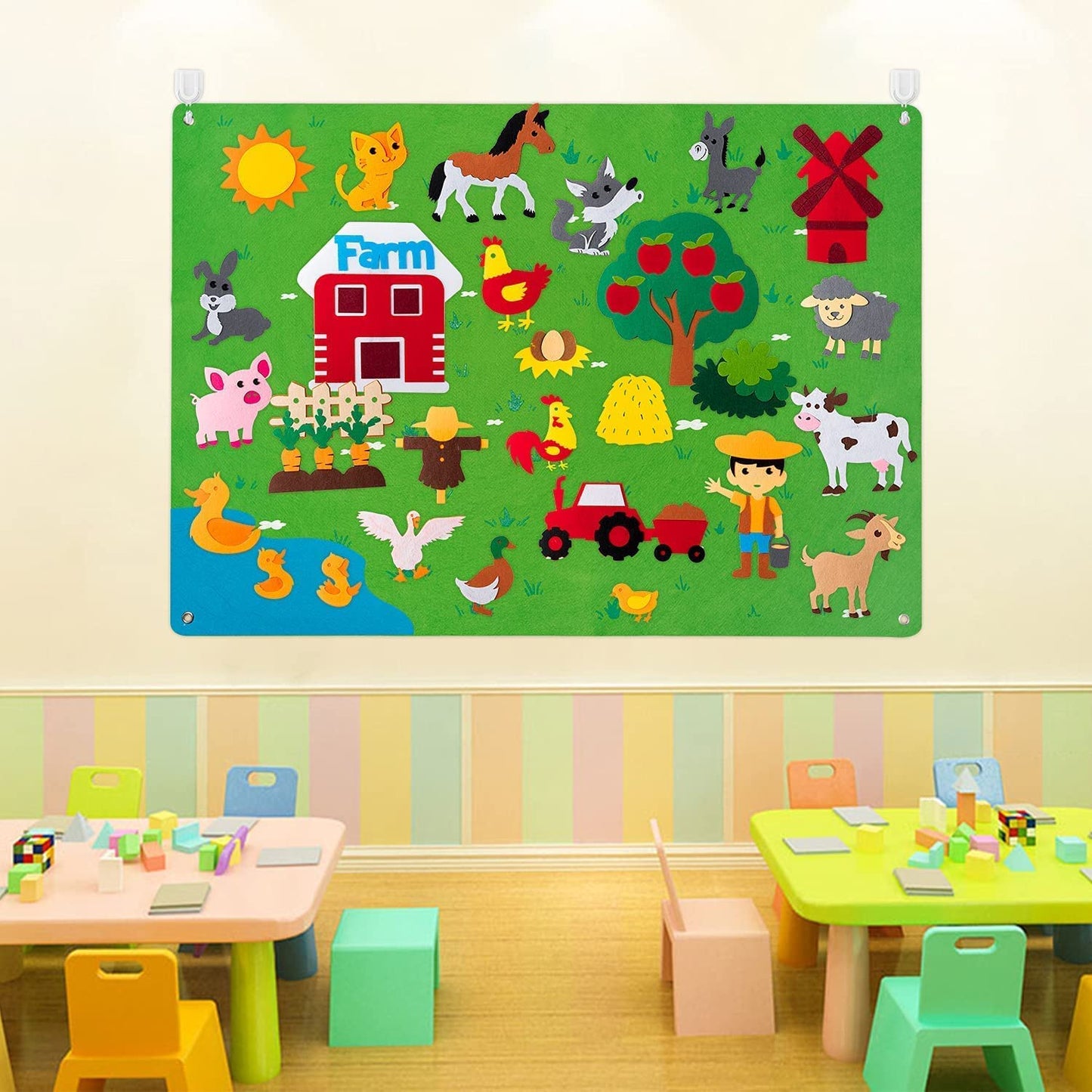 Colorful Kids Felt Playboard - Pexav