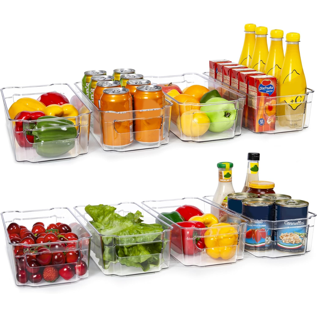 Clear Refrigerator Storage Containers (4 Pack) - Pexav