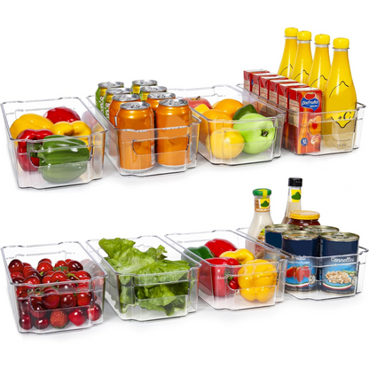 Clear Refrigerator Storage Containers (4 Pack) - Pexav