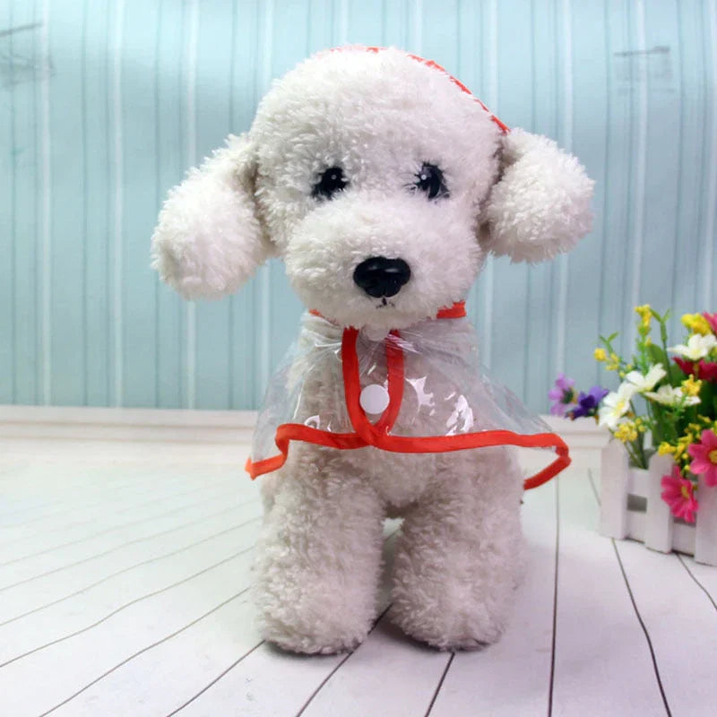 Transparent Waterproof Raincoat for Dogs - DryPaw-White-XS-Nora Luxe