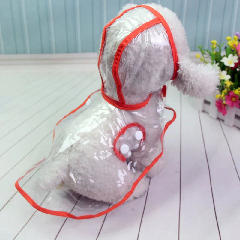 Transparent Waterproof Raincoat for Dogs - DryPaw-White-XS-Nora Luxe