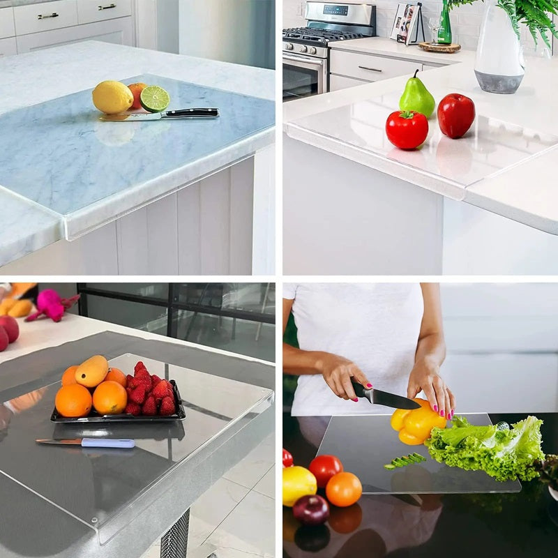 Easy Clean Kitchen Cutting Board with Non Slip Edge