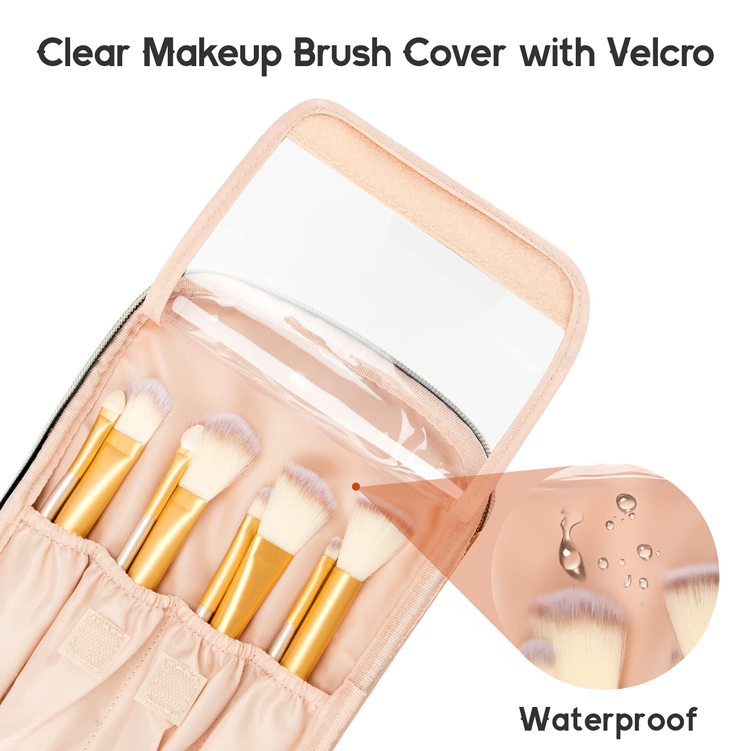 Travel-friendly Make-up Organizer with Dividers-Black-Nora Luxe