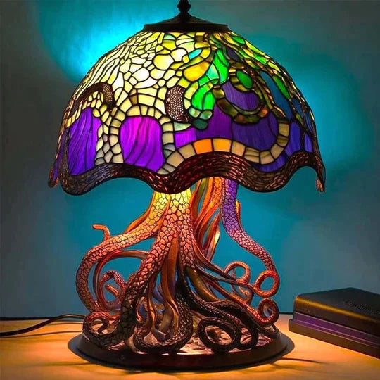 Stylish Glass Desk Lamp – Bright Colourful Light