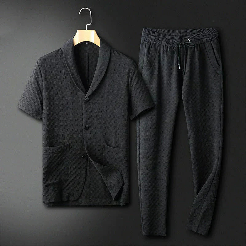 Stylish Men's Summer Business Suit Set - Pexav