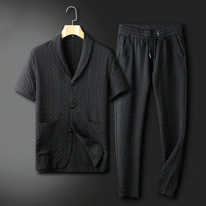 Stylish Men's Summer Business Suit Set - Pexav