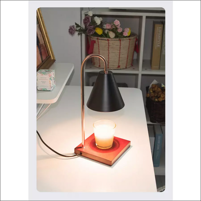 Trendy Atmospheric Candle Warmer Lamp - Sophia-Black-Nora Luxe