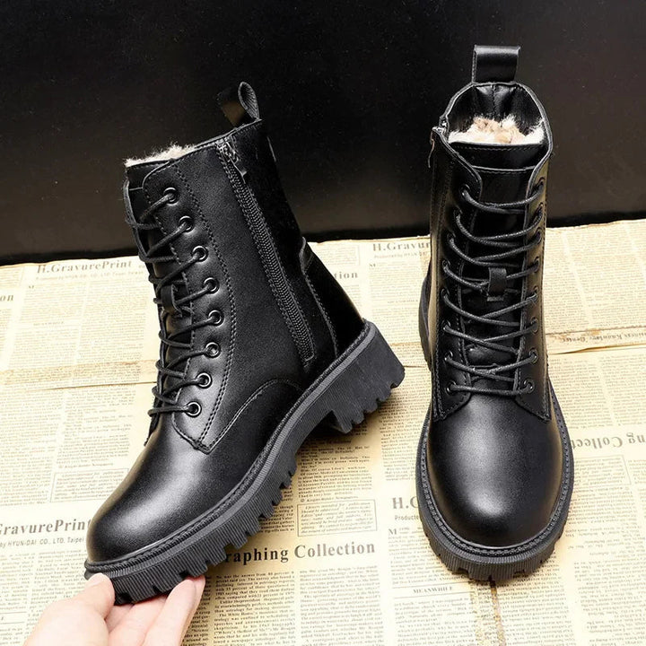 Trendy Black Women's Winter Boots - Yara-3-Nora Luxe