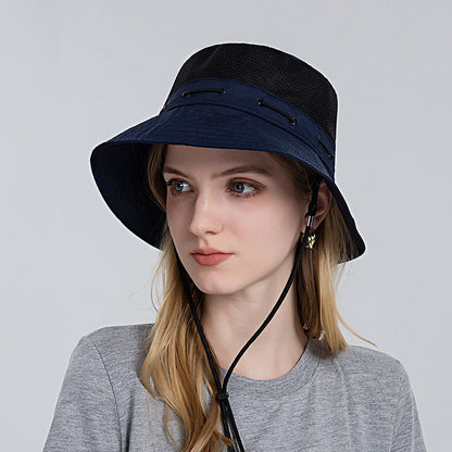 Trendy & breathable sun hat for any occasion – Vina-Navy blue-The Livary
