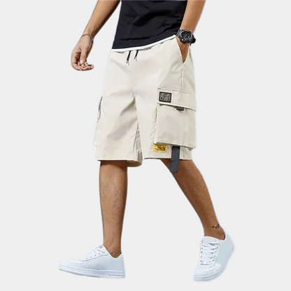 Trendy Cargo Shorts for Men - Axel-Gray-M-Nora Luxe