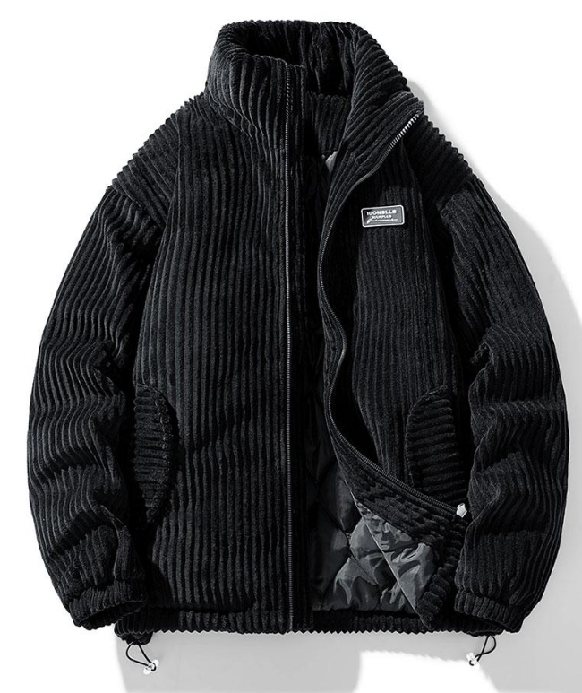 Stylish Textured Mens Cord Jacket - Pexav
