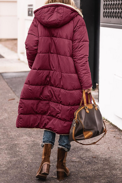 Trendy Double-Sided Ladies Winter Coat - Sofia-Brown-S-Nora Luxe
